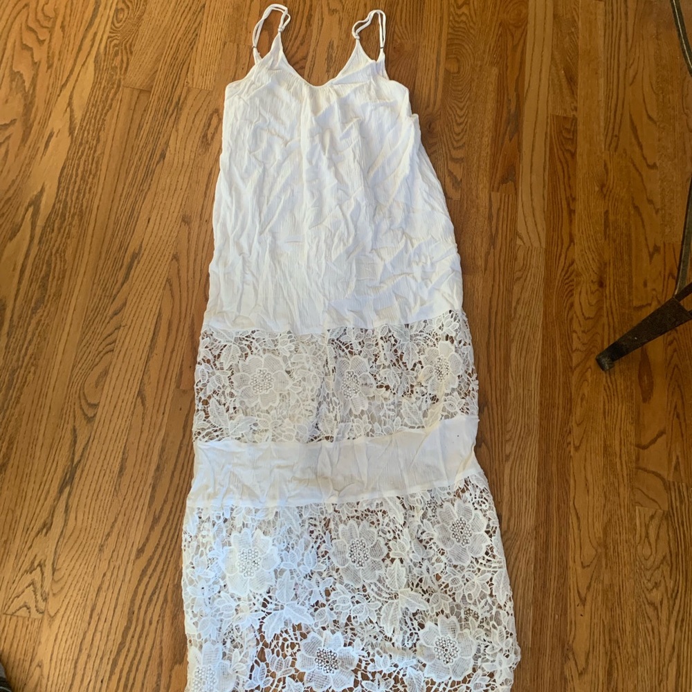 White long dress